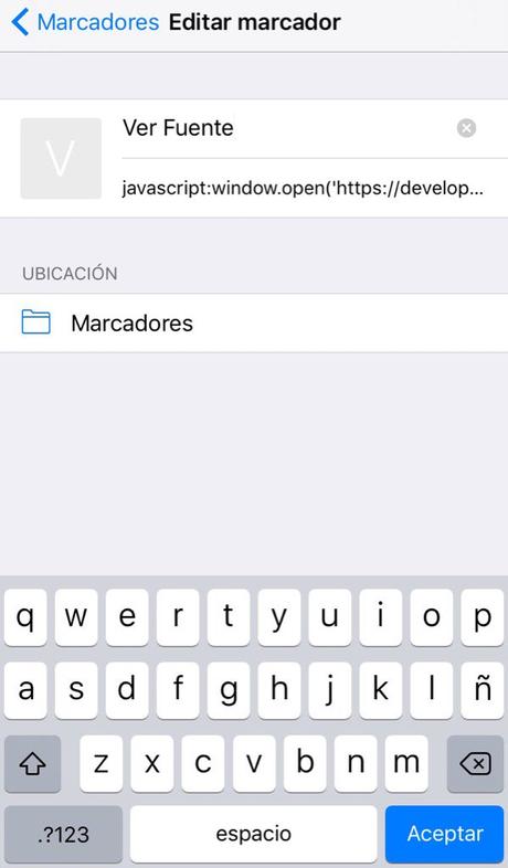 Ver código fuente en Iphone