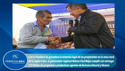 AGRICULTORES DE BARRANCA - HUARAL Y HUAURA YA TIENEN TÍTULO DE PROPIEDAD…