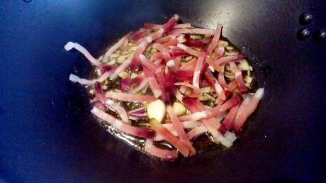 Pasta con rúcula y jamón – Scialatielli con rúcula y speck (jamón ahumado) – Scialatielli rucola e speck pastaspeckrucula2