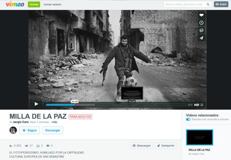 16 fotoperiodistas en pie de guerra contra “La Milla de la Paz” de San Sebastián 16 fotoperiodistas en pie de guerra contra “La Milla de la Paz” de San Sebastián