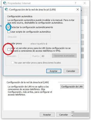 Error la conexión con el servidor proxy no responde (para el acceso a Internet) Error la conexión con el servidor proxy no responde (para el acceso a Internet)
