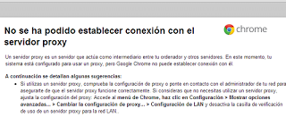 Error la conexión con el servidor proxy no responde (para el acceso a Internet) Error la conexión con el servidor proxy no responde (para el acceso a Internet)