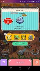 Pokémon Shuffle seleccion de Pokémon