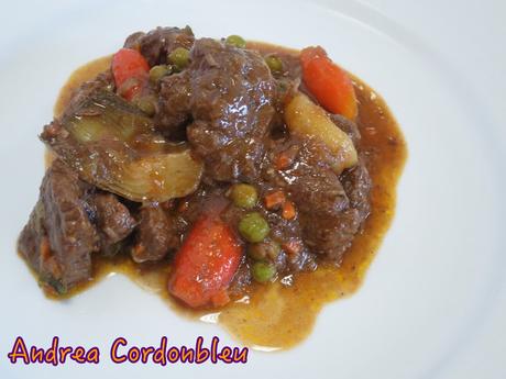 RAGOUT DE TERNERA A LA JARDINERA.