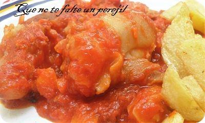 Manitas de Cerdo en Salsa de Tomate cerdo_tomate