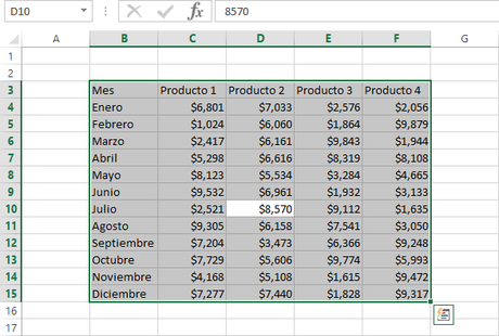 Como Seleccionar Todo en Excel