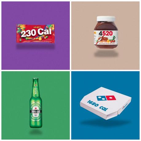 Esta cuenta de Instagram cambia los logos de las marcas por las calorías que tienen