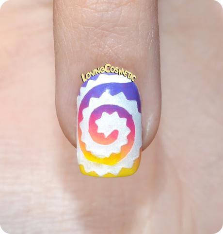 Nail Art Aztec Cyclone Rainbow Nail Art Aztec Cyclone Rainbow