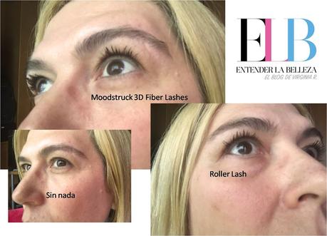 La comparativa en una sola imagen En busca de la máscara de pestañas perfecta: Roller Lash vs Moodstrtuck 3D