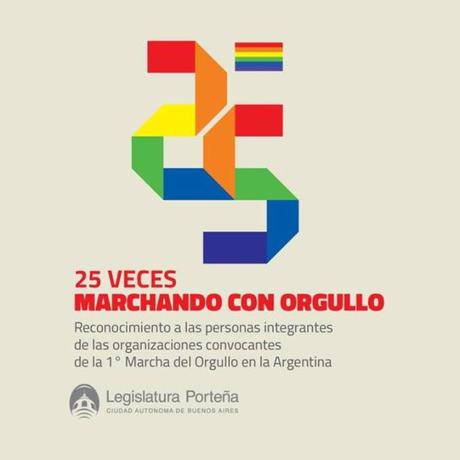 Argentina. Distinguen a los primeros organizadores de la Marcha del Orgullo LGBT. 25añosmarchando