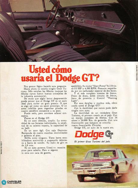 GT para el Dodge