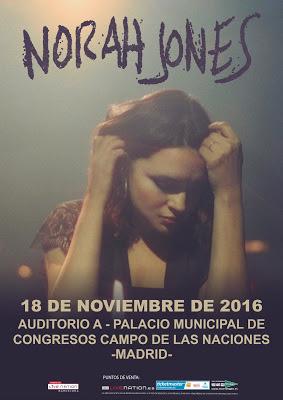 Norah Jones en Madrid el 18 de noviembre