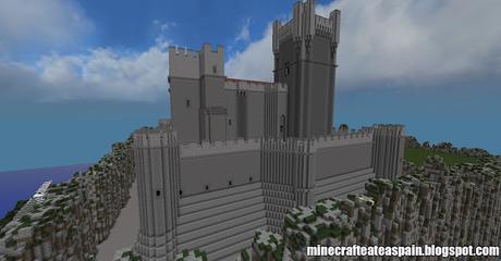 Réplica Minecraft: Castillo de La Mota, Valladolid, España.