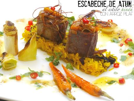 ESCABECHE DE ATÚN AL ESTILO HINDÚ CON ARROZ PILAF (Remake a Mario Sandoval) ESCABECHE DE ATÚN AL ESTILO HINDÚ CON ARROZ PILAF (Remake a Mario Sandoval)