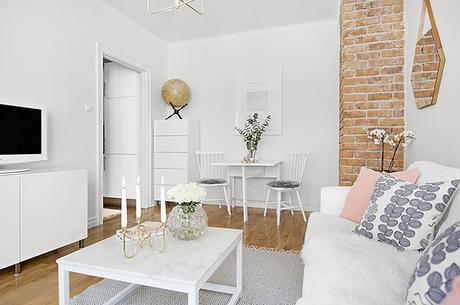 Un salón NÓRDICO-CLÁSICO RENOVADO con toques de rosa cuarzo! Un salón NÓRDICO-CLÁSICO RENOVADO con toques de rosa cuarzo!