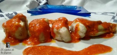 RAPE CON SALSA DE PIMIENTOS rape con salsa
