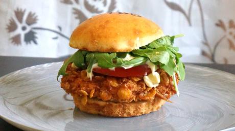 Crispy chicken Zinger burger Crispy chicken Zinger burger