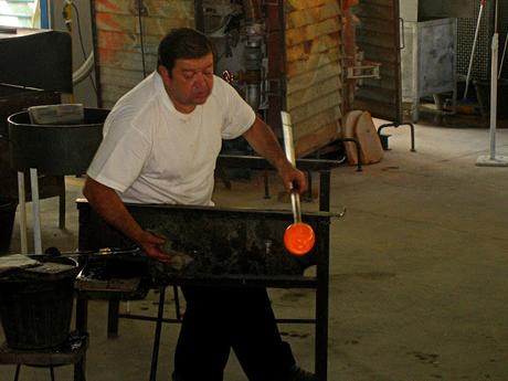 Elaboración artesanal de piezas de cristal Real Fábrica de Cristales de La Granja