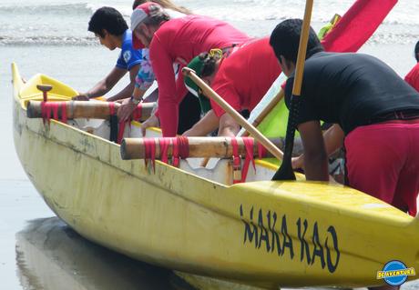 Partida de los jueces en Canoa V4