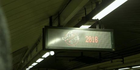 Un tren fantasma en el metro de Madrid para promocionar la película ‘Cazafantasmas’