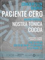 Concierto de Paciente Cero, Nostra Tónica y Cocoa en Café La Palma