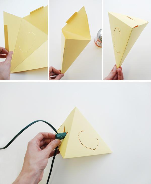 Diy: Guirnalda de papel iluminada Diy: Guirnalda de papel iluminada