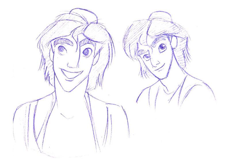 Practices from model sheets of Aladdin