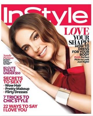 Natalie Portman en portada de InStyle de febrero e imagen de Miss Dior Chérie