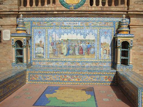 Mosaico Caceres, Plaza España Sevilla