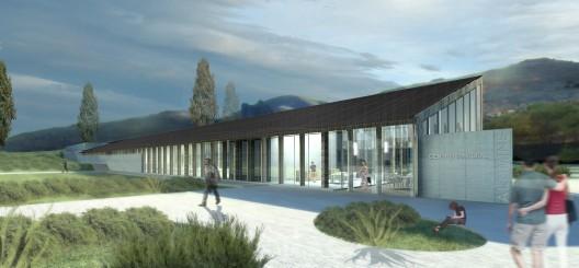 AL-5 Primer lugar Concurso Nacional de Ideas para el espacio Publico para el centro cultural de Aluminé, Argentina