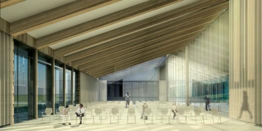 AL-6 Primer lugar Concurso Nacional de Ideas para el espacio Publico para el centro cultural de Aluminé, Argentina