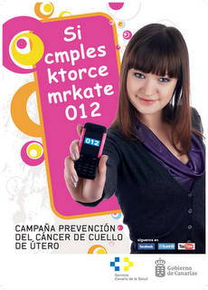 Campaña 2.0 contra el VPH: ‘Si cmples ktorce mrkate 012’