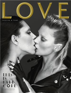 KATE MOSS Y LEA T. : BESO DE PORTADA