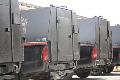 Primera foto del aspecto de los jueces motorizados en 'Dredd' Primera foto del aspecto de los jueces motorizados en 'Dredd'