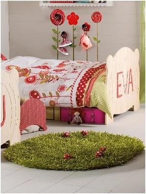 La Alfombra 'setas decora con la alfombra setas una habitacion de niña