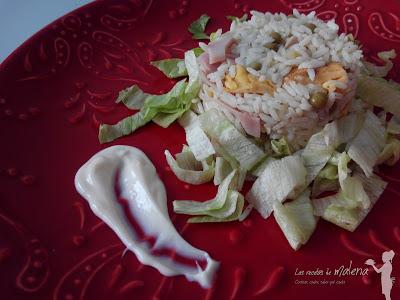 Ensalada de arroz tres delicias