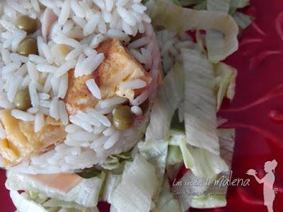 Ensalada de arroz tres delicias