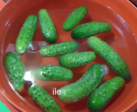 Pickles de pepinitos a la antigua