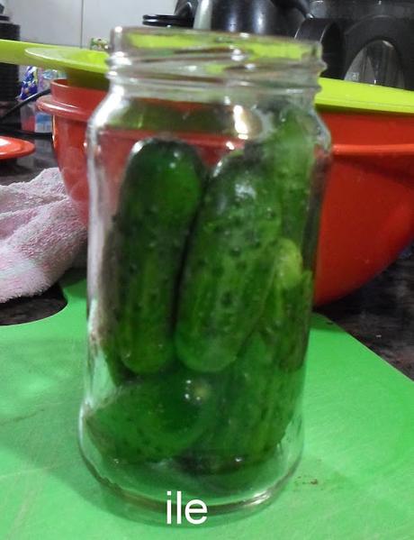 Pickles de pepinitos a la antigua