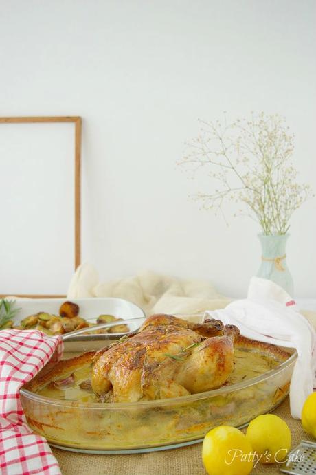 Pollo al horno en leche al estilo de Jamie Oliver Pollo al horno en leche al estilo de Jamie Oliver