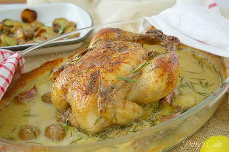 Pollo al horno en leche al estilo de Jamie Oliver Pollo al horno en leche al estilo de Jamie Oliver