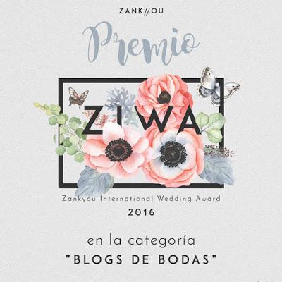 Bodas Cucas entre los blogs ganadores de los ZIWA 2016