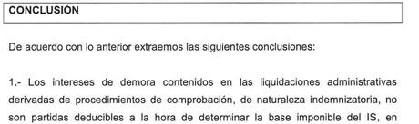 DESENCUENTRO entre la DGT y la AEAT a propósito de los INTERESES DE DEMORA conclusion aeat 1