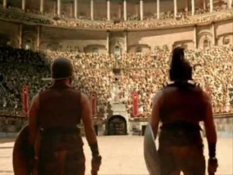 Aclamar al emperador romano en los juegos Aclamar al emperador romano en los juegos