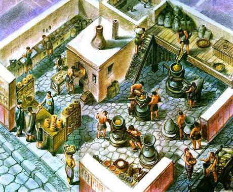 Los Panaderos en la antigua Roma.(Pistorum)