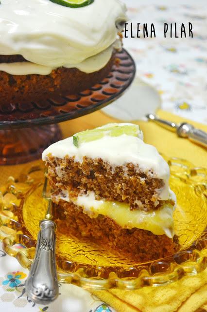 Tarta de melaza, jengibre y lima Tarta de melaza, jengibre y lima