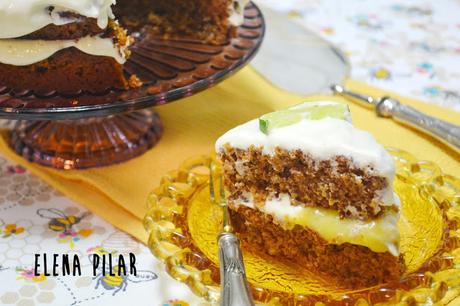 Tarta de melaza, jengibre y lima Tarta de melaza, jengibre y lima