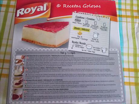 Tarta de queso de Royal