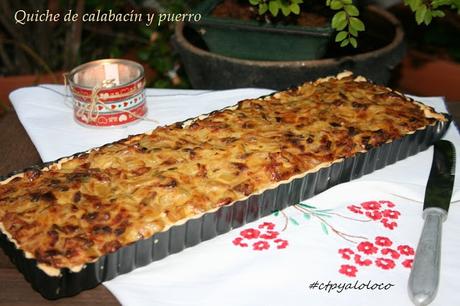 Quiche de calabacín y puerro