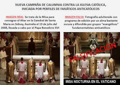 ¿Misa nocturna en el Vaticano? La nueva difamación contra la Iglesia católica.